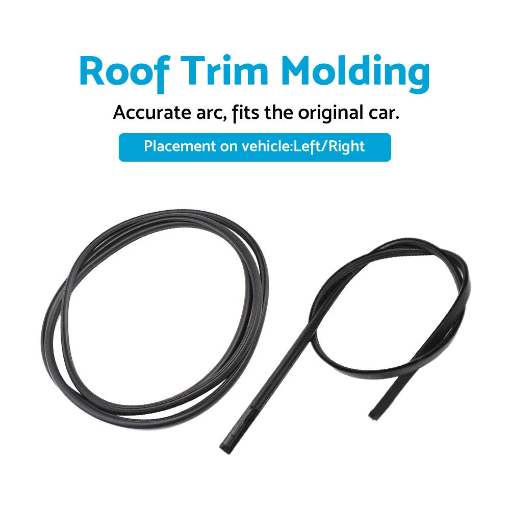 2X Roof Drip Moulding for Toyota Yaris Sedan (2007–2011)