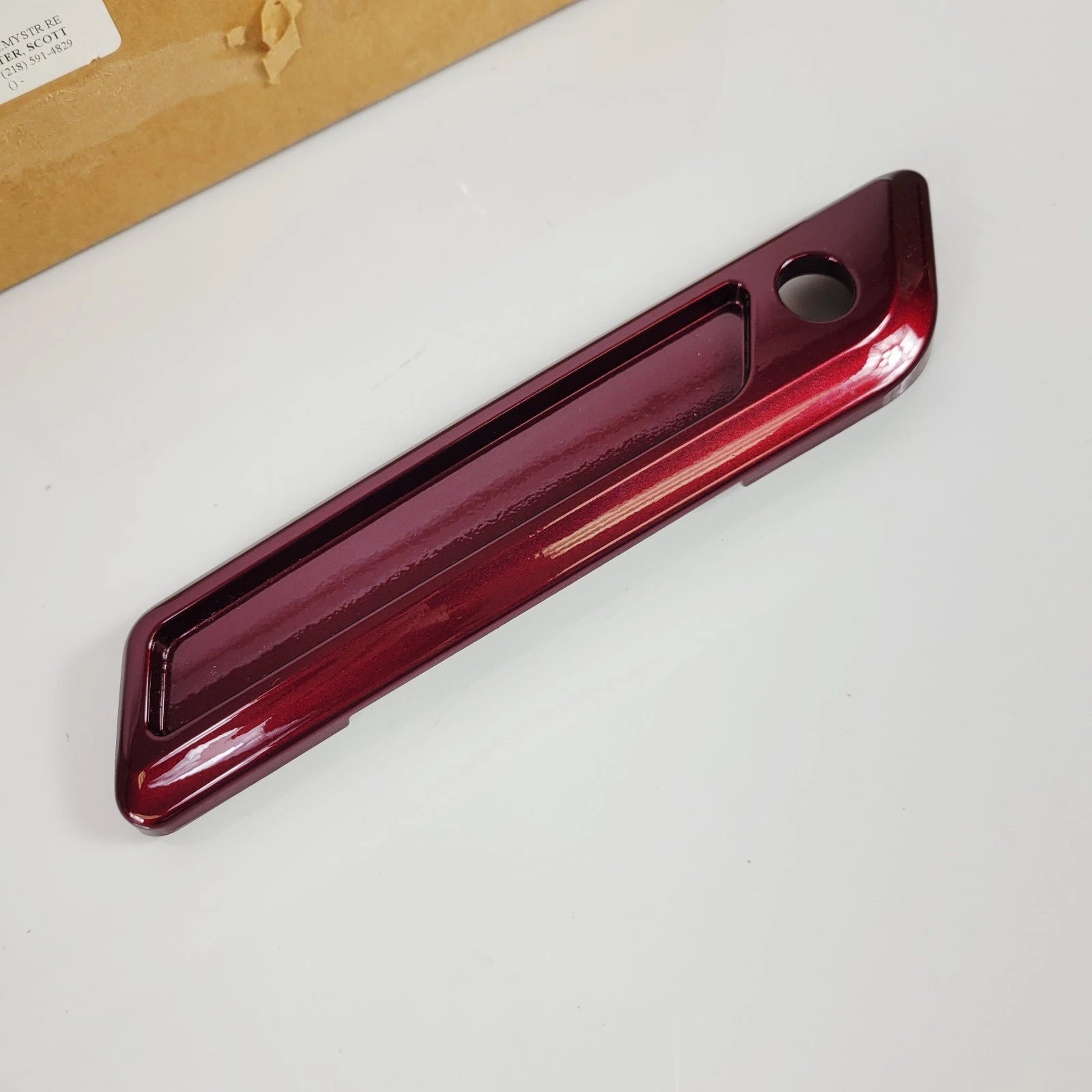 OEM Right Saddlebag Latch Hinge Cover for Harley Touring (2014–2023) Mysterious Red Sunglo