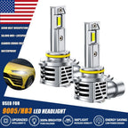 2X 9005 HB3 LED Headlight Bulbs 10000LM High/Low CANBUS 56W for