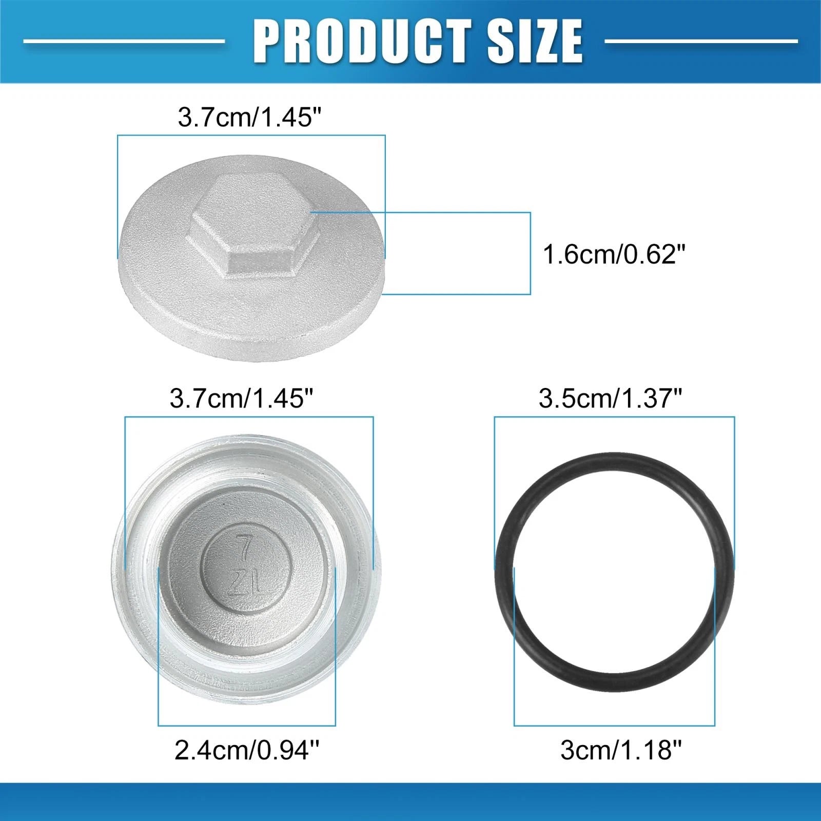 2Pcs Tappet Covers Valve Caps for Honda CB350 CB750 GL1000 VTX1800C (1970–2006)