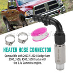Heater Hose Connector for Ram 2500 3500 4500 5500 6.7L Cummins (2007.5–2024)