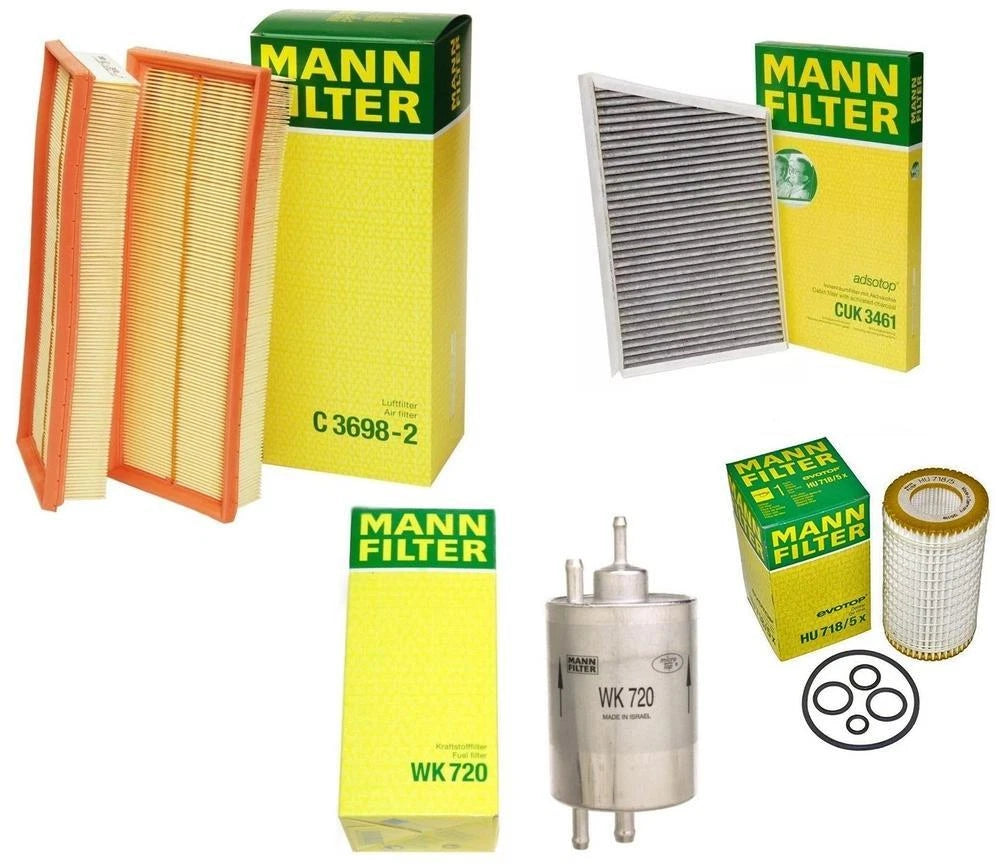 Mann Oil Air Carbon Cabin Fuel Filter Kit for Mercedes W203 C203 C209 C230 C280 (2000–2007)