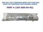 Front Right Side Airbag for Mercedes-Benz C250 C350 E550 (2012–2017)