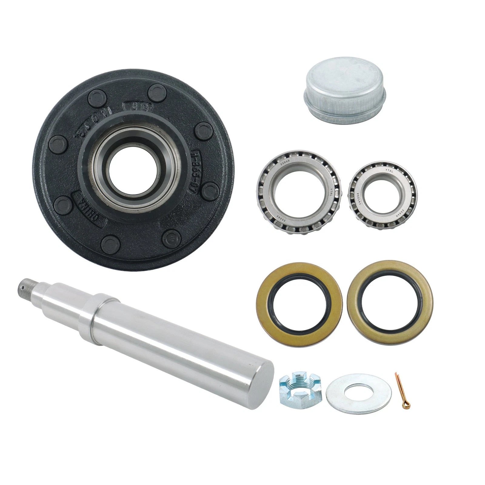 Axle Wheel Hub Kit for 7000lbs Axle 8 on 6.5" (Year Range)