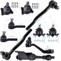 Set of 10 Front Pitman Idler Arm Ball Joint Tie Rods for Toyota Pickup 4Runner