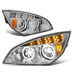 LED Halo Ring DRL Projector Headlight for Freightliner Cascadia (2018–2024)