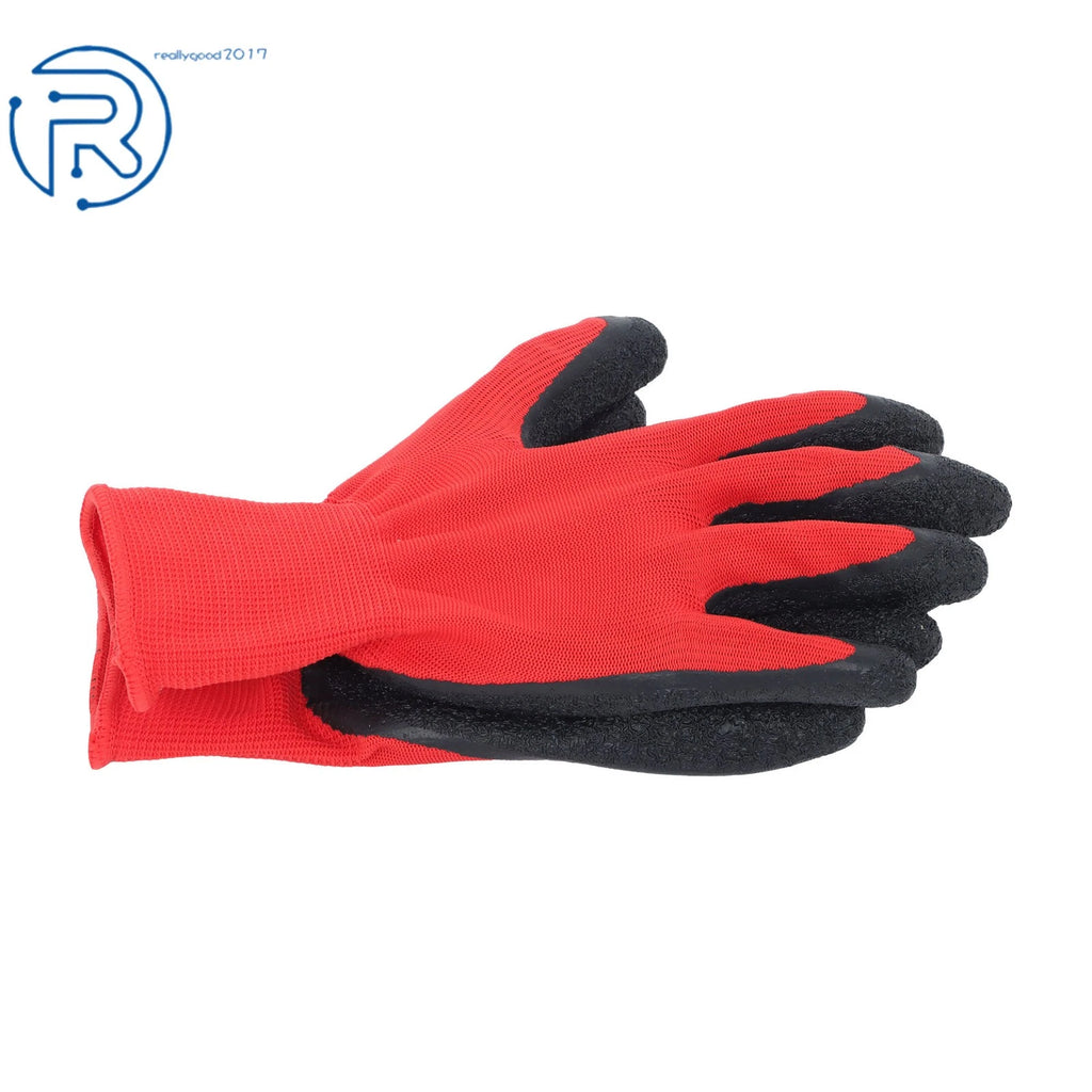 Set of 12 Crinkle Latex Rubber Safety Work Gloves for Various Models