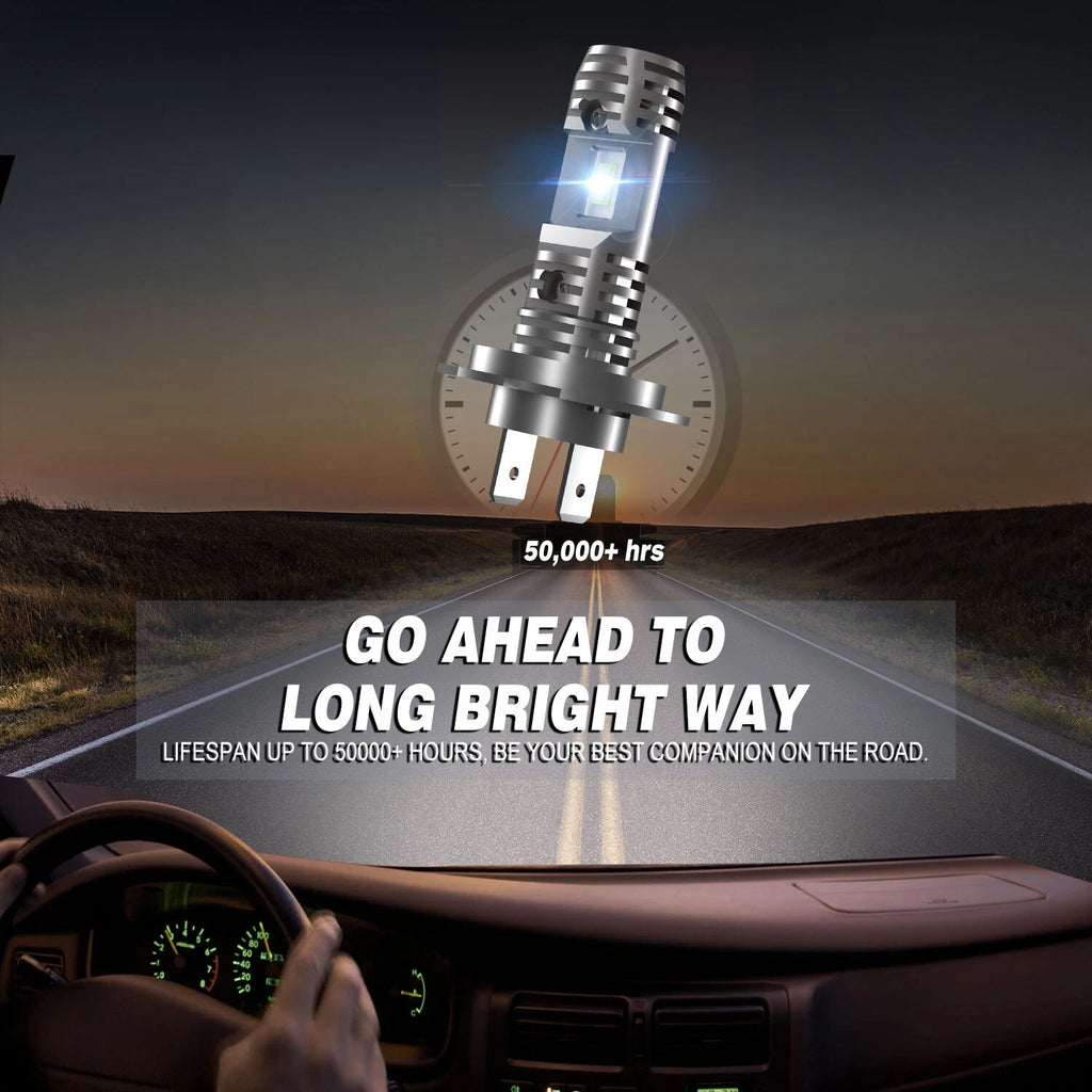 H7 LED Headlight Bulbs for NOVSIGHT (6500K, 10000LM)
