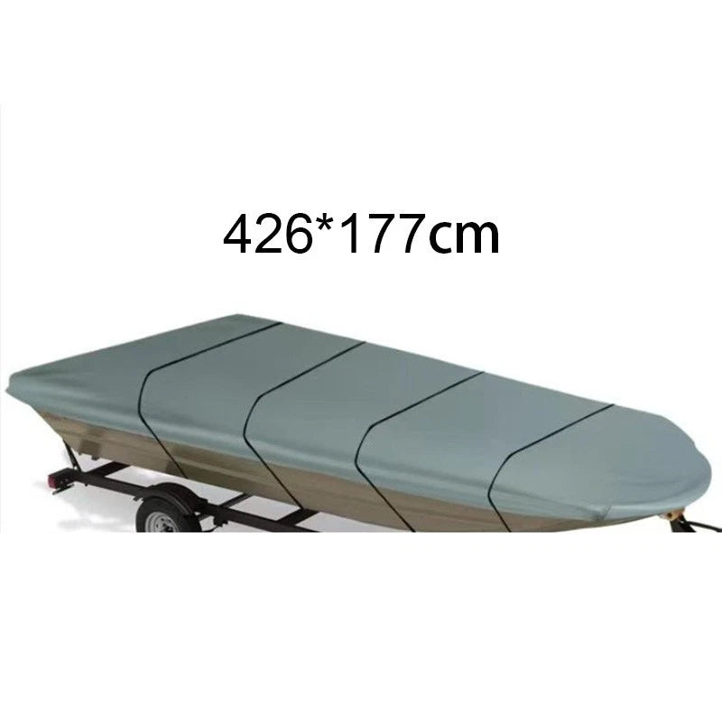 Outdoor Boat Dust Cover 426177cm with 4 Windproof Belts for Protection
