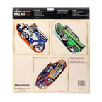 Set of 3 Hot Rod Cars Wall Art Decals for Boys Room