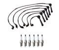 Denso 7mm Wire Set & 6 Platinum TT Spark Plugs for Hyundai Kia 2.7L V6