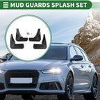 Set of 4 Mud Flaps for Audi A6 (Sedan) (2012–2016)