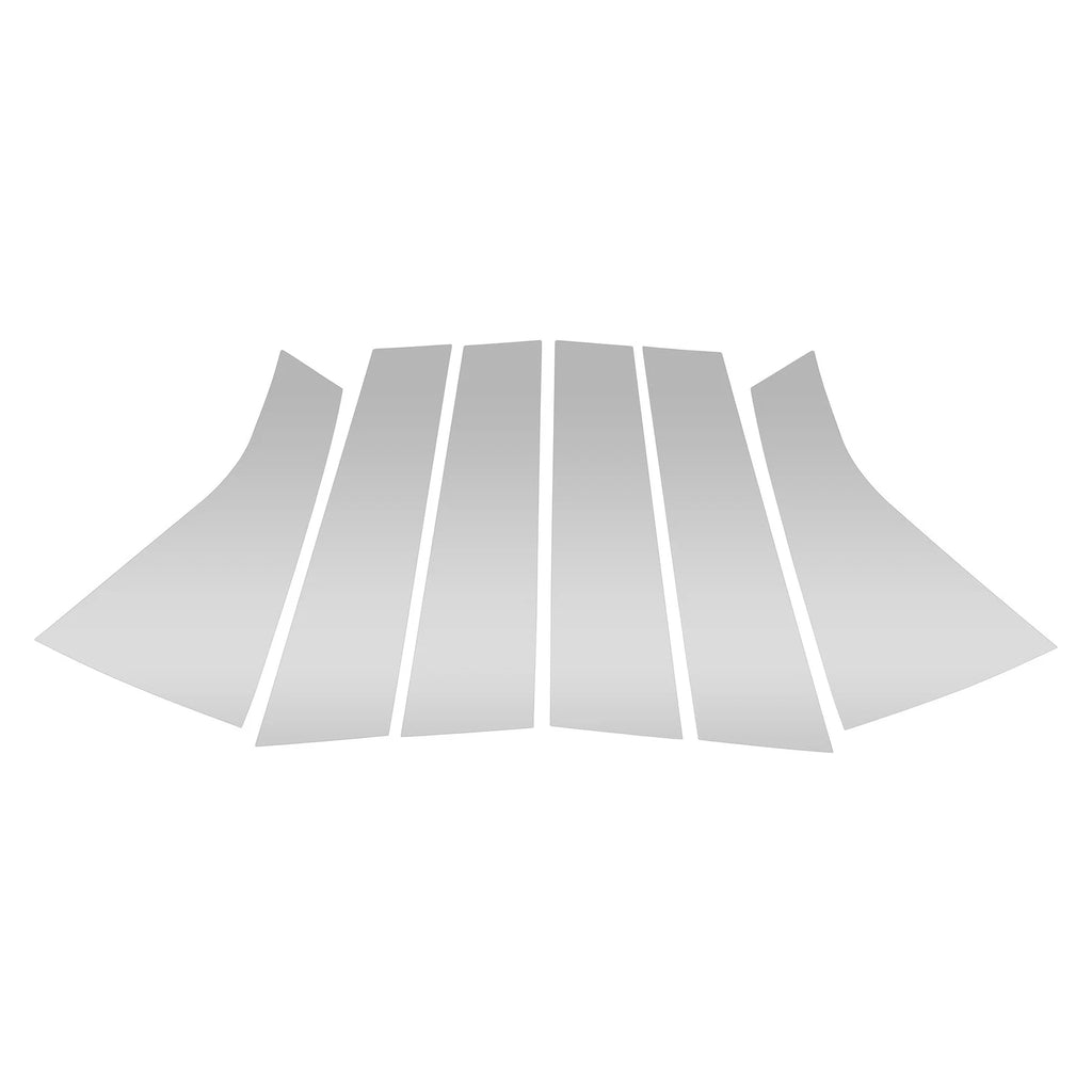 Set of 6 Pillar Window Trim for Chevy Blazer (2019–2022) Silver Tone