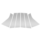 Set of 6 Pillar Window Trim for Chevy Blazer (2019–2022) Silver Tone
