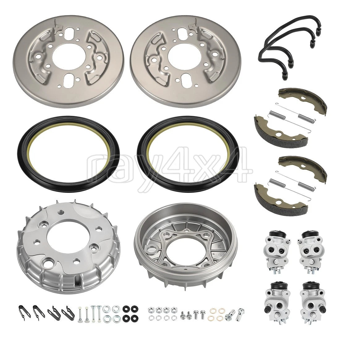 Front Brake Drum Wheel Cylinder Shoes Kit for Honda FourTrax 300 (1988–2000)