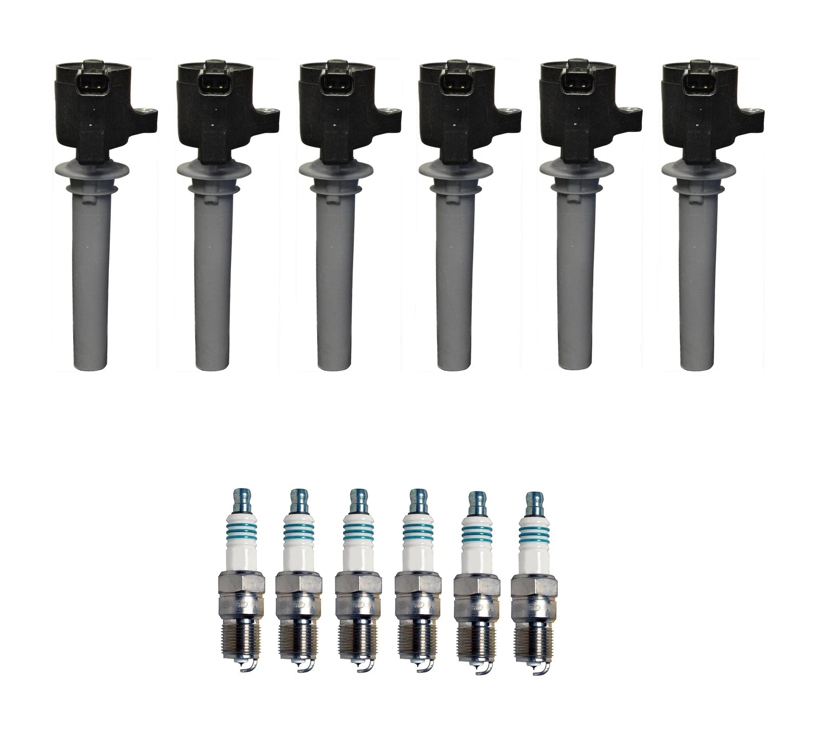 Set of 6 Ignition Coils & 6 Iridium Spark Plugs for 3.0L V6 (Denso)