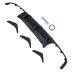 Rear Bumper Diffuser Lip for Mercedes-Benz W204 C63 AMG (2008–2011) Carbon Fiber