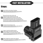 Reverse Parking Assist Sensor for Honda Pilot (2009-2011) ABS Black