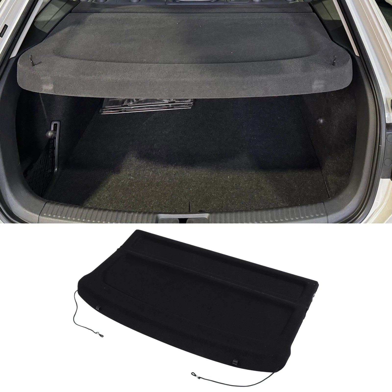 Parcel Shelf Boot Load Cover for Volkswagen Taos (2022–2024) Black