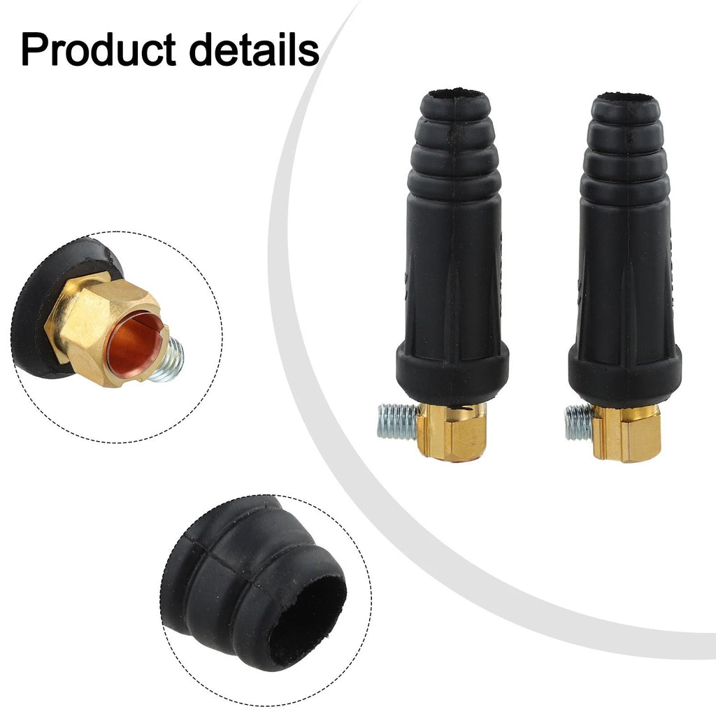 2X DKJ3550 Male Cable Connectors for Welding Machine (315A)