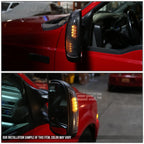 Chrome Amber LED Tow/Side Mirror Running Signal Light for Ford Superduty (2000–2007)