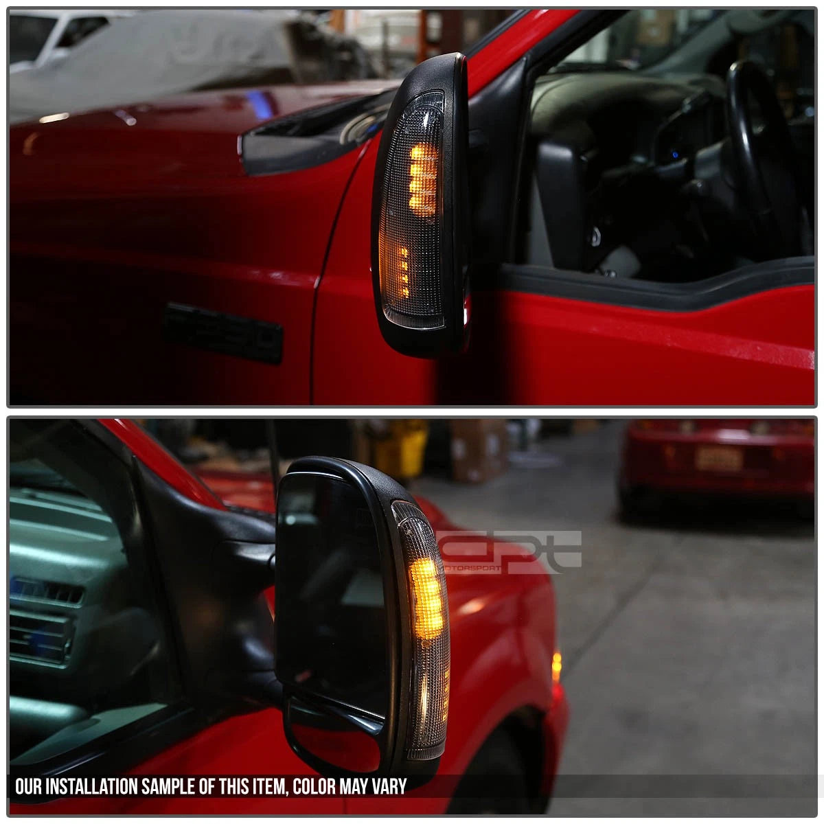 Chrome Amber LED Tow/Side Mirror Running Signal Light for Ford Superduty (2000–2007)