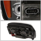 Projector Headlights for Chevy Trailblazer (2002–2009) - Black Amber