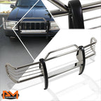Chrome Front Bumper Brush Grill Guard for Jeep Grand Cherokee ZJ (1993–1998)
