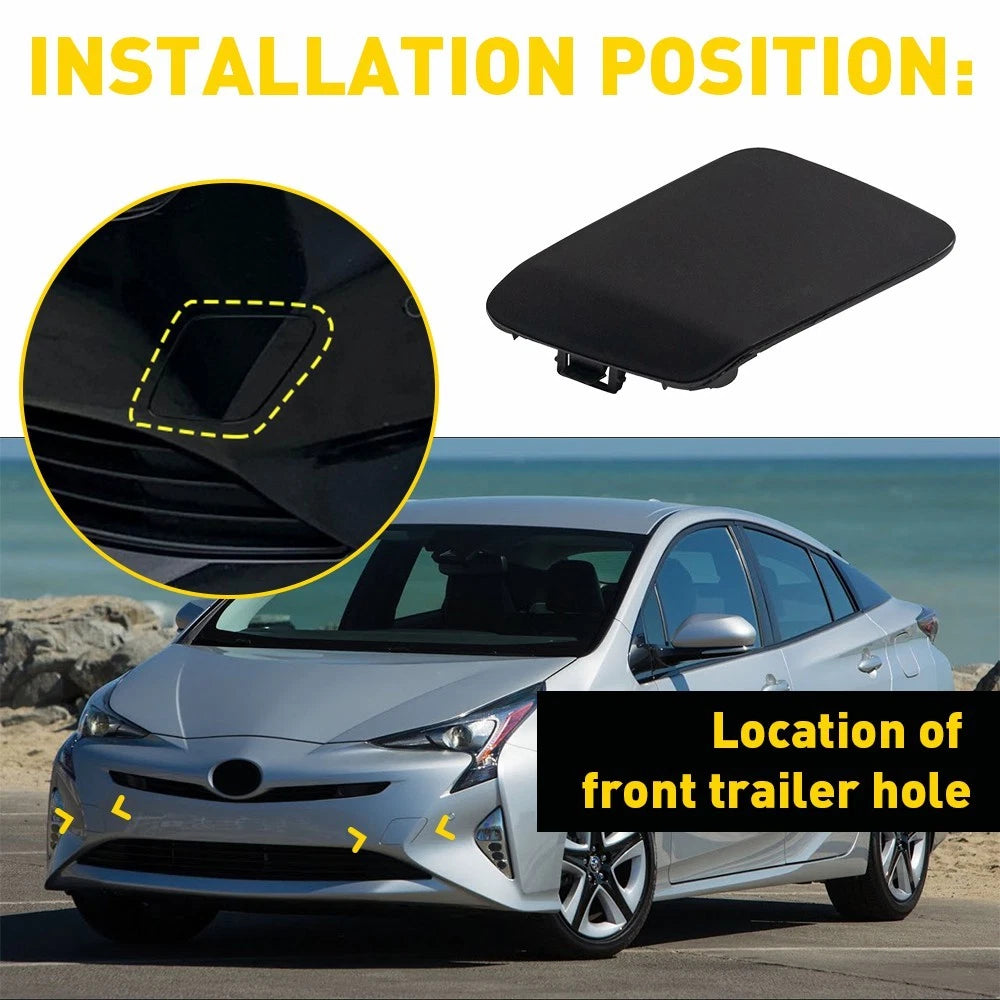Set of 2 Tow Hook Covers for Toyota Prius (2016-2017)