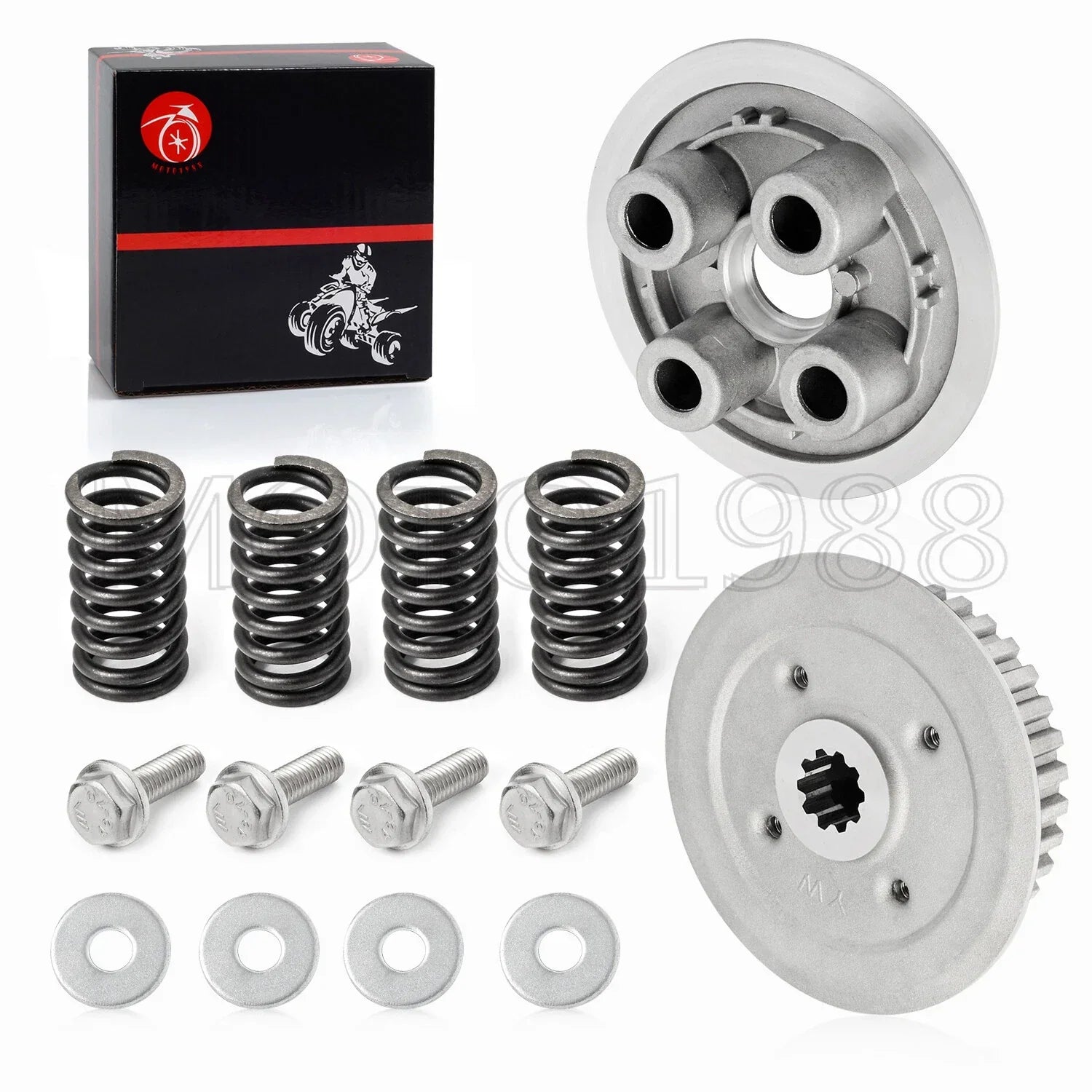 Clutch Kit Inner Hub Plate Springs Gasket for Kawasaki KX80/85/100 (1980–2007)