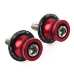 Red Swingarm Spools Slider Screws 10MM for KAWASAKI ZX6R (1998-2011)