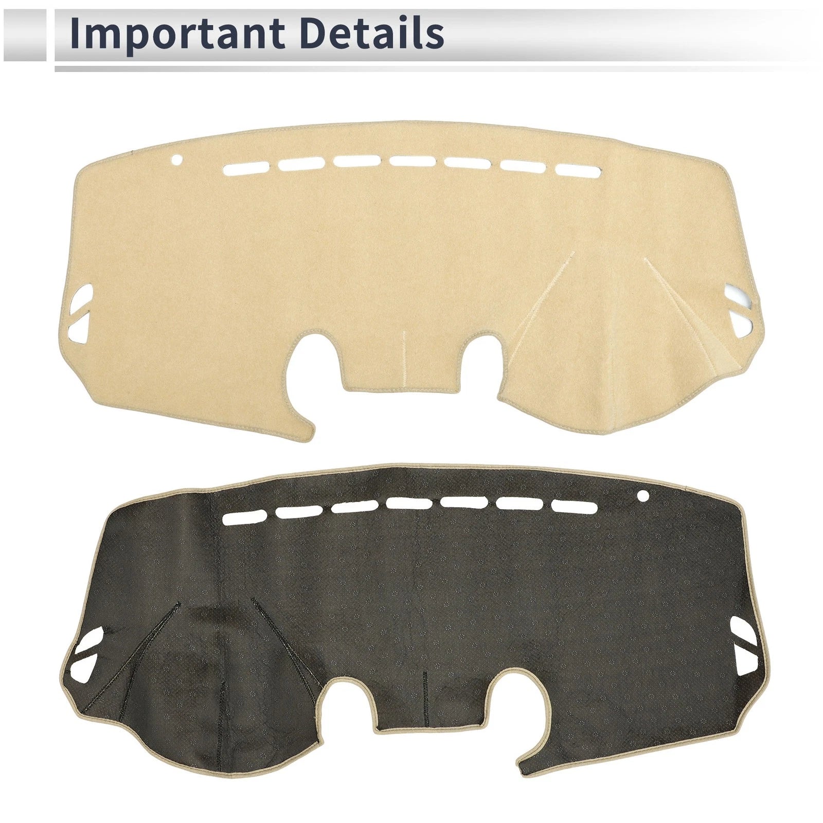 Dashboard Dash Cover Mat for Mazda 2 Demio (2007–2014) Sun Protector Beige