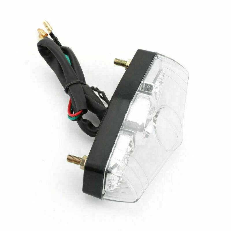 LED Clear Brake Stop Running Tail Light Lamp for Universal Motor (Universal)