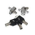 Black Hard Saddlebag Locks & Keys for Harley Touring Electra Glide (1993–2013)
