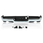 Chrome Steel Rear Bumper Assembly for Ram 1500 (2019–2022) w/ Dual Exhaust