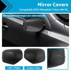Carbon Fiber Mirror Covers for Mitsubishi Triton MN ML (2006–2014)
