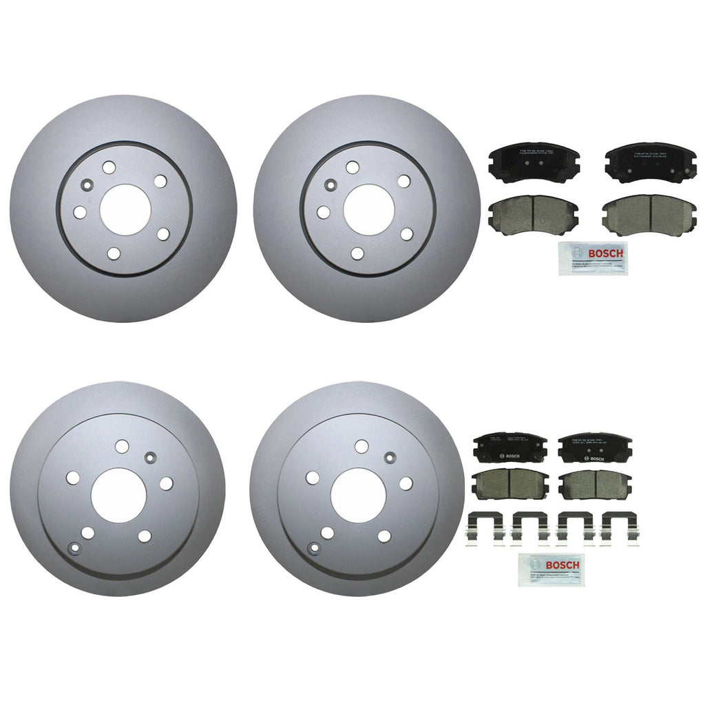 Front and Rear Brake Kit Disc Rotors Bosch Ceramic Pads for Chevrolet GMC