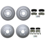 Front and Rear Brake Kit Disc Rotors Bosch Ceramic Pads for Chevrolet GMC