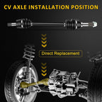 Front Driver Side CV Axle for Yamaha Rhino 450 660 (2006–2007)