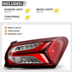 LED Outer Taillight Pair for Chevy Malibu (2019–2025)