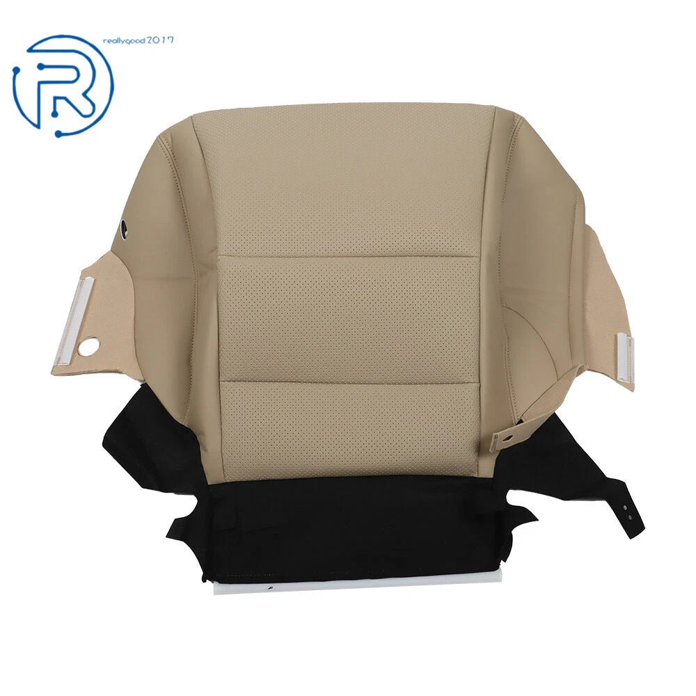 Leather Driver Side Bottom Seat Cover for Honda Accord (2013-2017) Perforated Tan