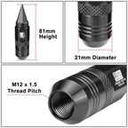 20 Pcs M12 X1.5 Open/Closed End Lug Nuts for J2 Aluminum