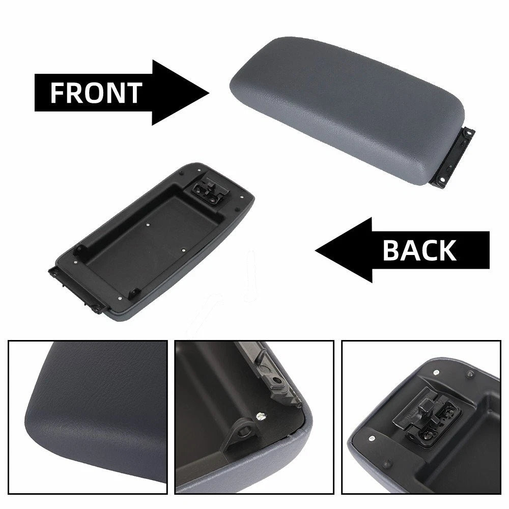 Center Console Cover Lid for Toyota Tacoma (1995–2000) & 4Runner (1996–1998) Gray