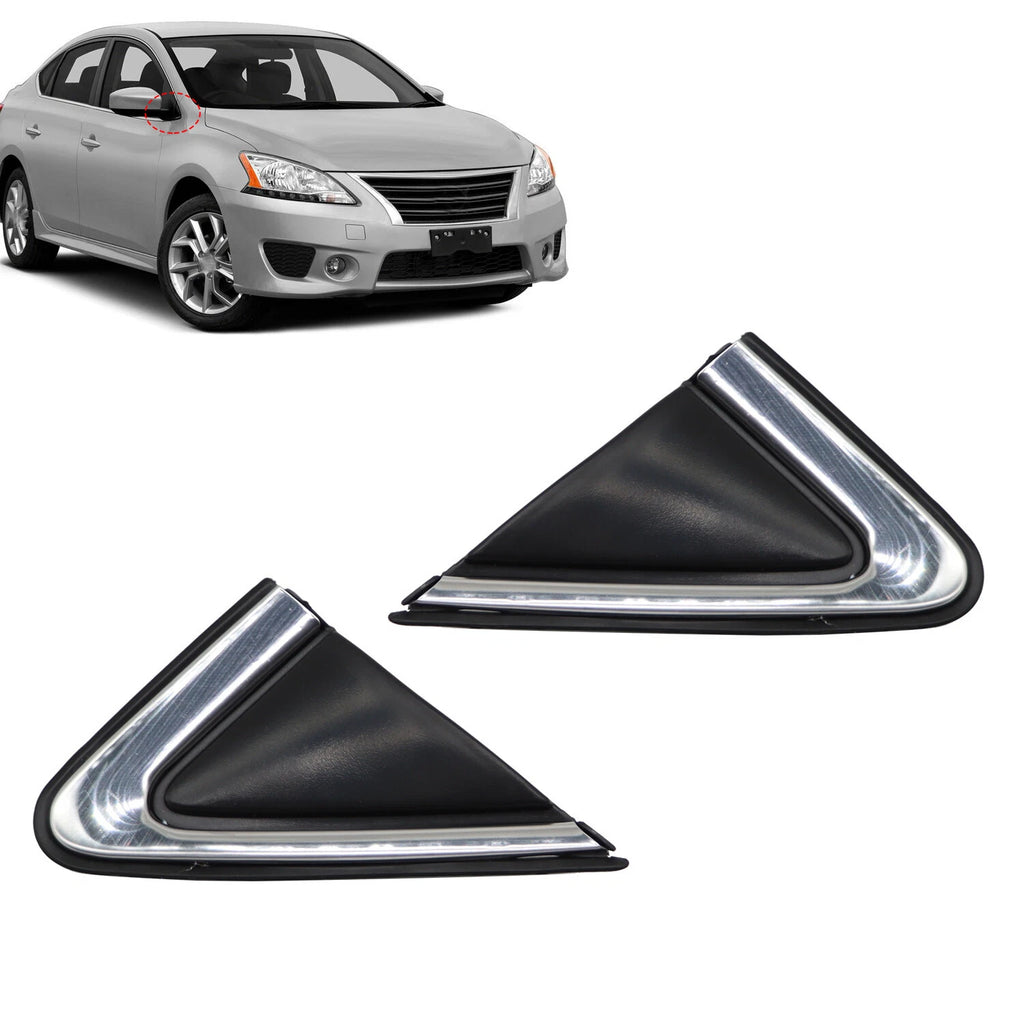 Set of 2 Fender Trim / Mirror Finisher for Nissan Sentra (2013–2019)