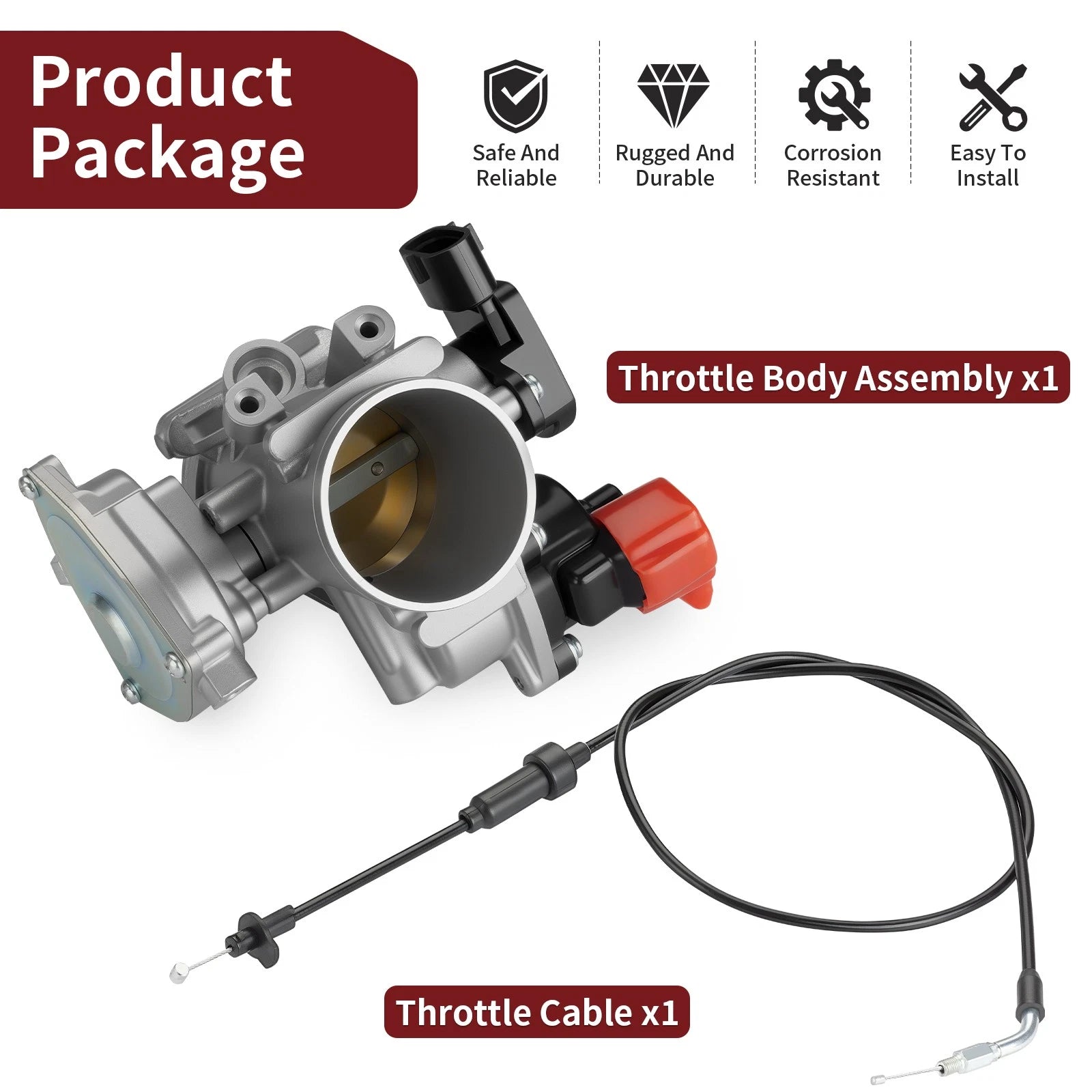 Throttle Body Assembly w/ Cable for Polaris Sportsman XP 550 (2009–2010) 3131704