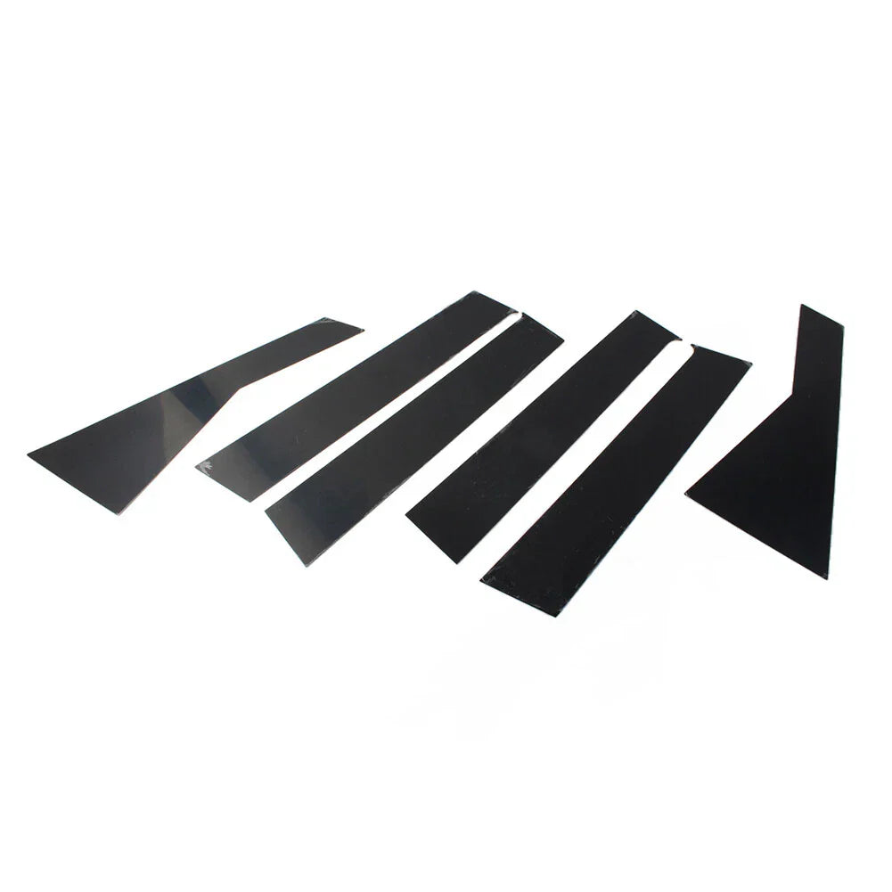 6 x Bright Black Car Window Pillar Posts Trims for Dodge Journey (2009-20)