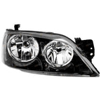 RH Headlight BLACK for Ford BA BF Falcon Fairmont (2002 - 2006)
