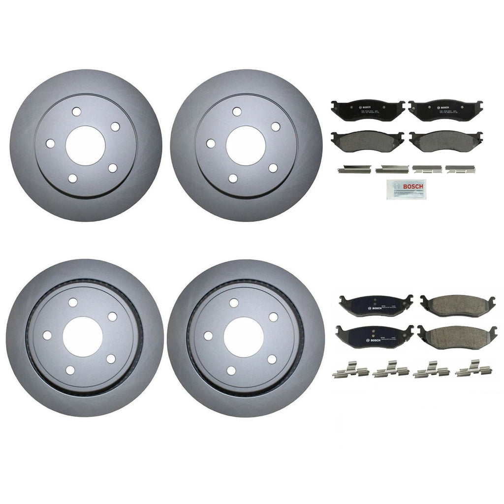 Front Rear Brake Kit Disc Rotors & Pads for Dodge Ram 1500