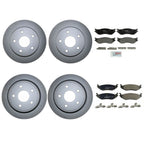 Front Rear Brake Kit Disc Rotors & Pads for Dodge Ram 1500