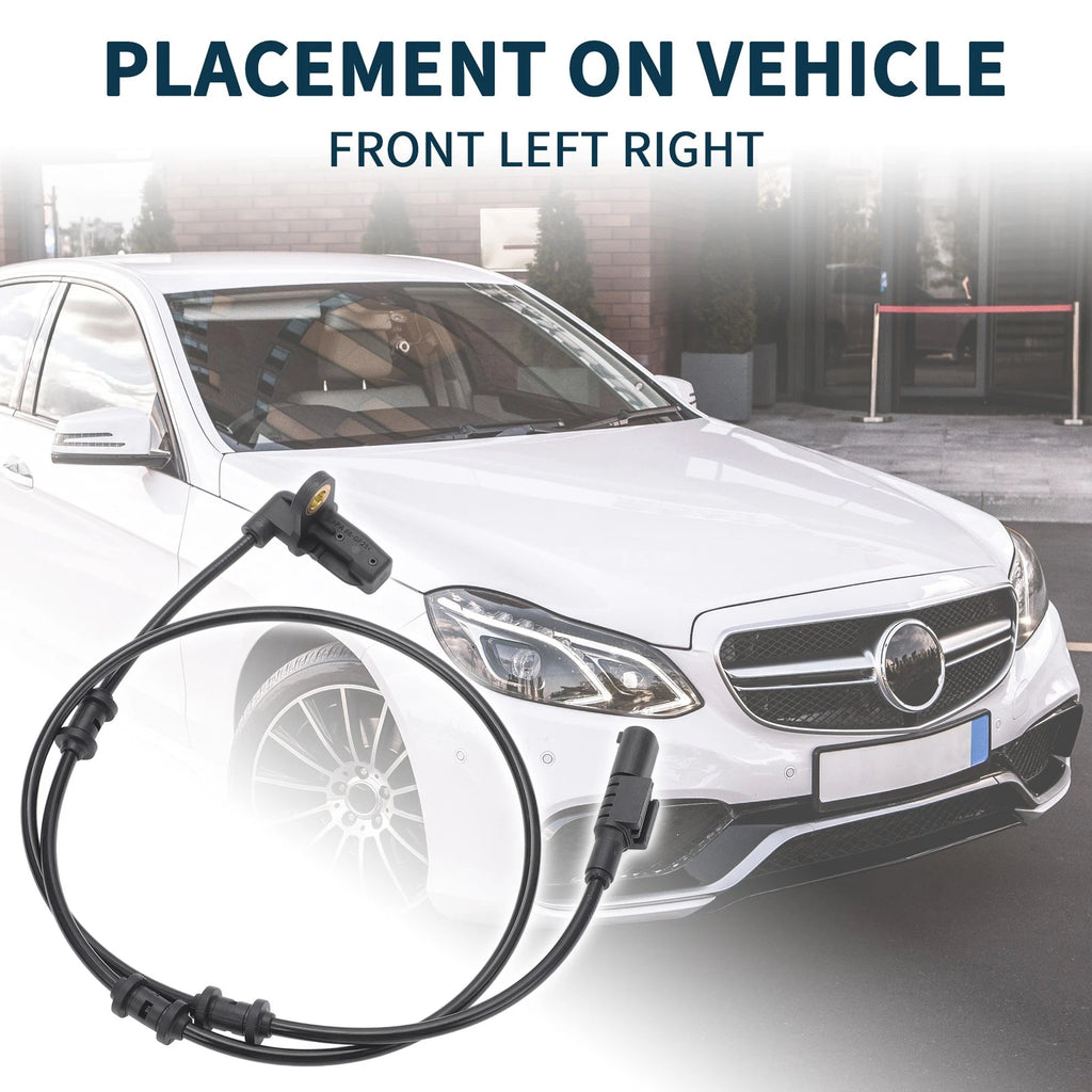 2pcs Front Left ABS Wheel Speed Sensor for Mercedes-Benz ML 500 (2000–2005) No.A1635421818